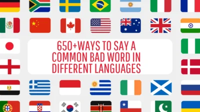 Common Bad Word in Different Languages