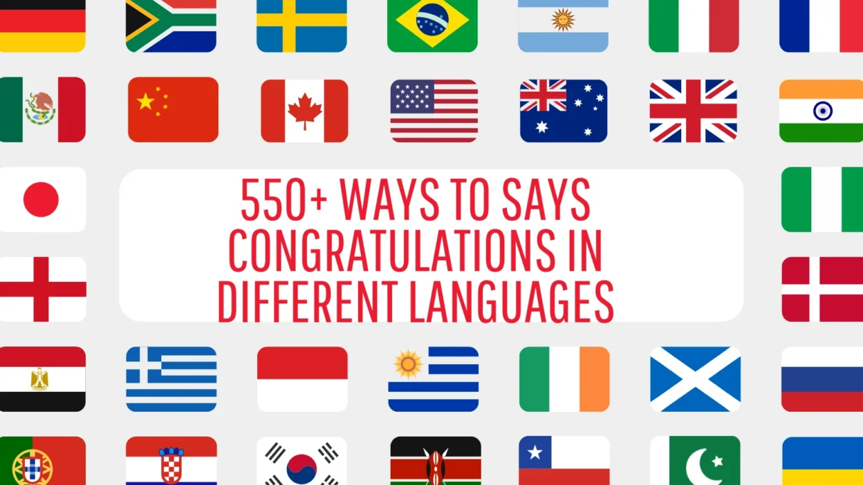 Congratulations in Different Languages