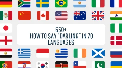 How to Say “Darling”