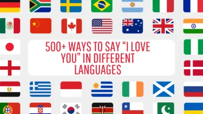I Love You” in Different Languages