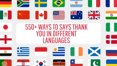 Thank You in Different Languages