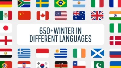 Winter in Different Languages