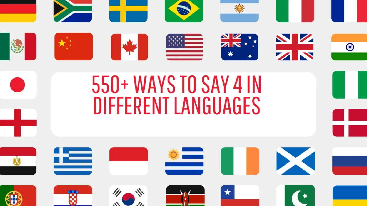 4 in Different Languages
