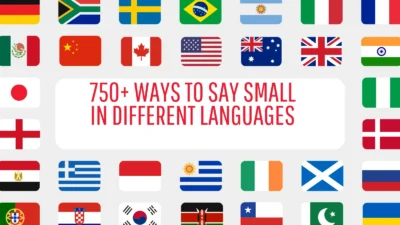 Small in Different Languages