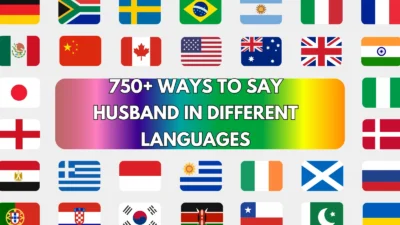 Husband in Different Languages