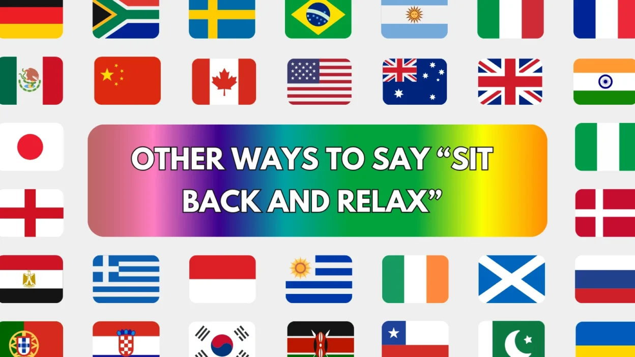 sit back and relax