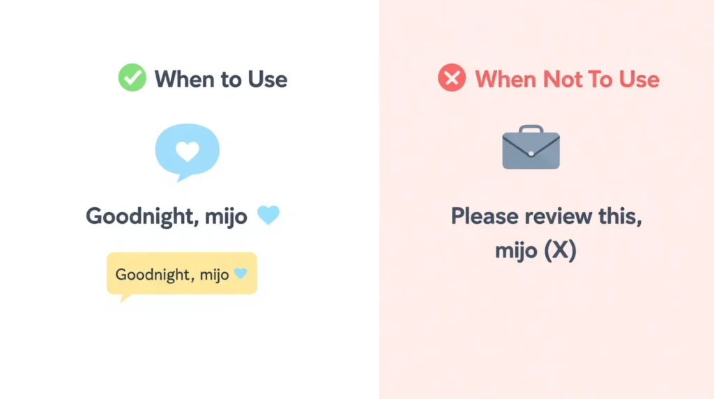 Not to Use “Mijo”