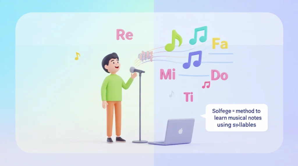 Solfege Mean in Text