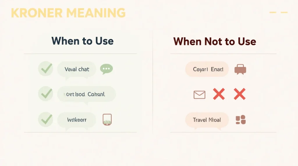 When Not to Use “Kroner”