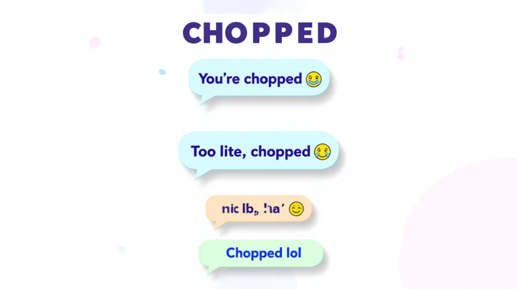 Chopped Meaning Slang 