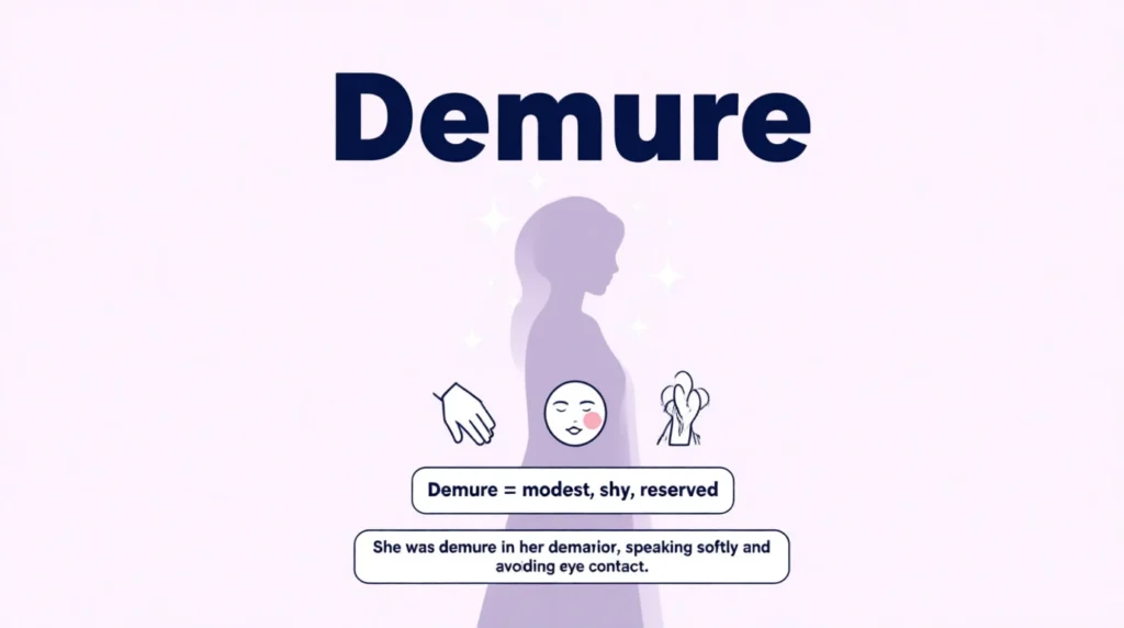 Demure Meaning 