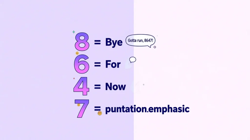 What does 8647 Meaning 