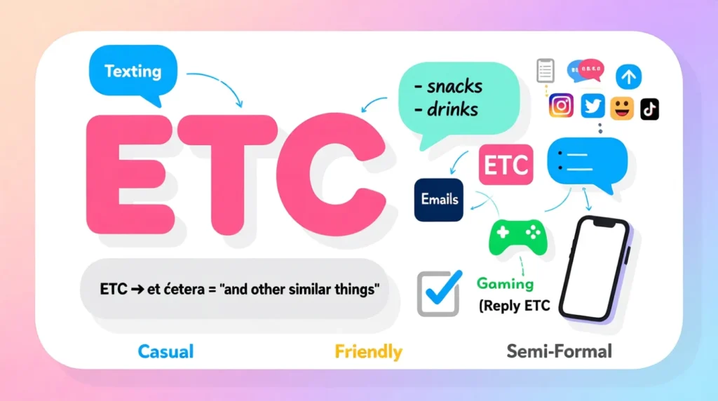 What Does ETC Meaning in Text 💬