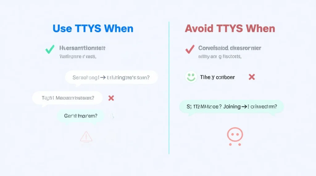 What does TTYS Meaning 💬