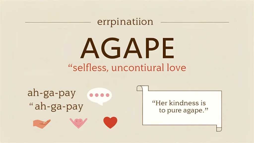 Agape” Mean in Text?