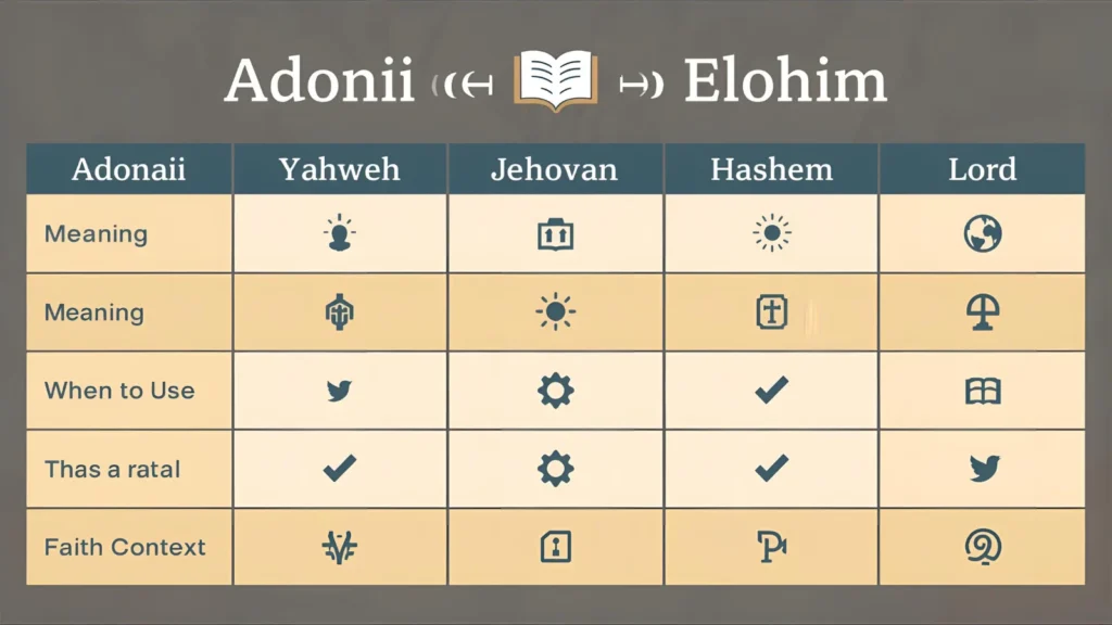 Alternatives to Adonai
