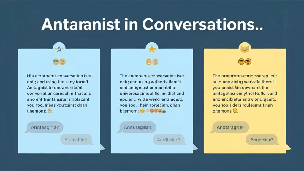 Antagonist” in Conversation