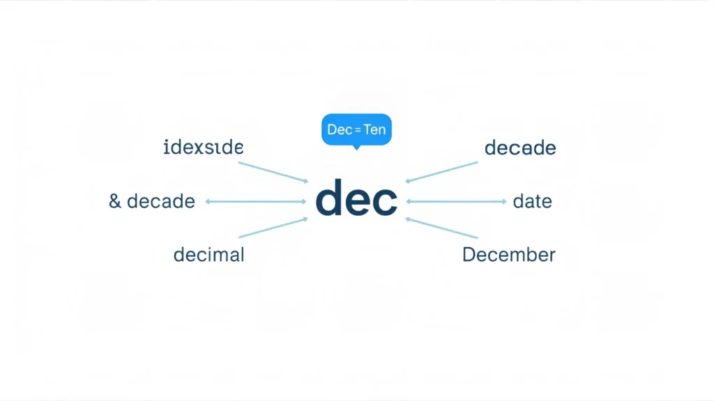 “Dec” Mean in Text