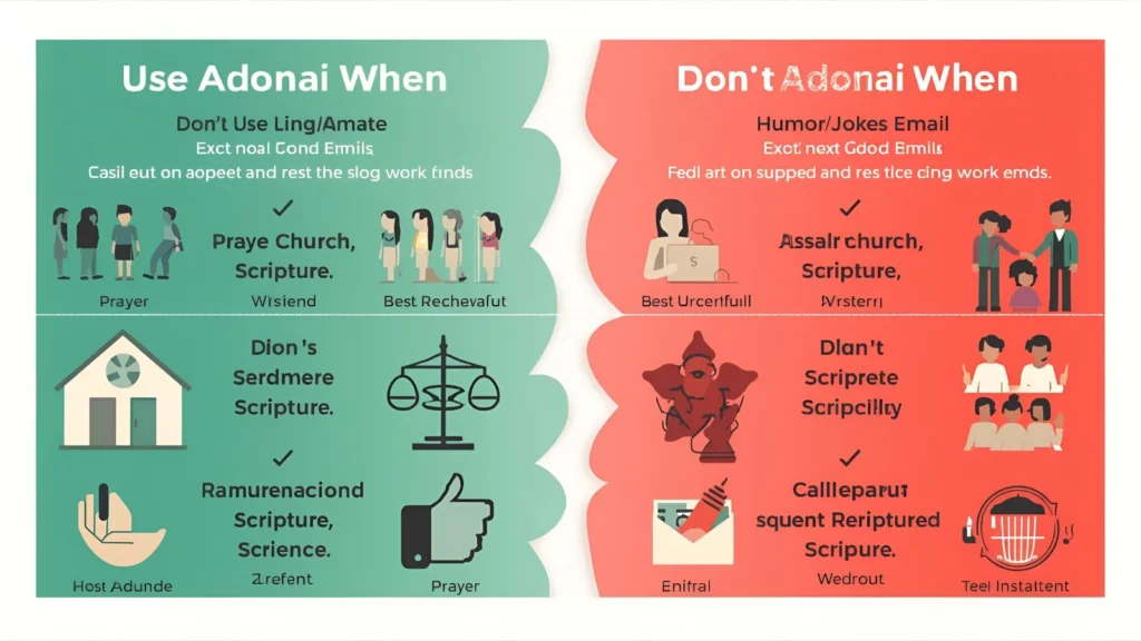 Not to Use “Adonai”