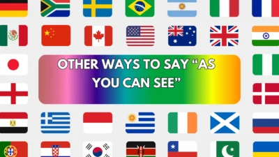 Other Ways to Say “As You Can See”
