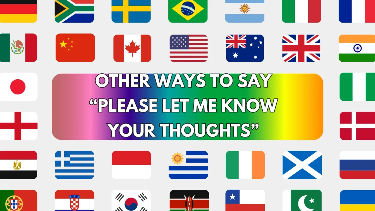 Please Let Me Know Your Thoughts