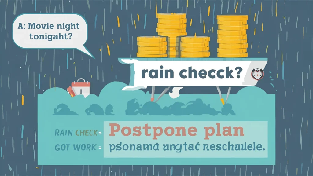 Rain Check Mean in Text?