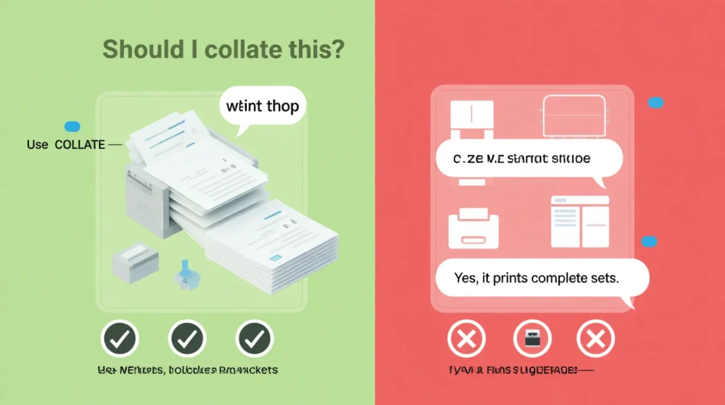 What Does Collate Mean When Printing?