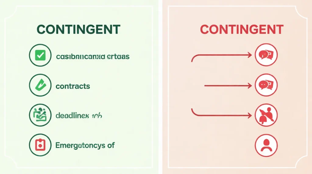 What Does Contingent Mean?