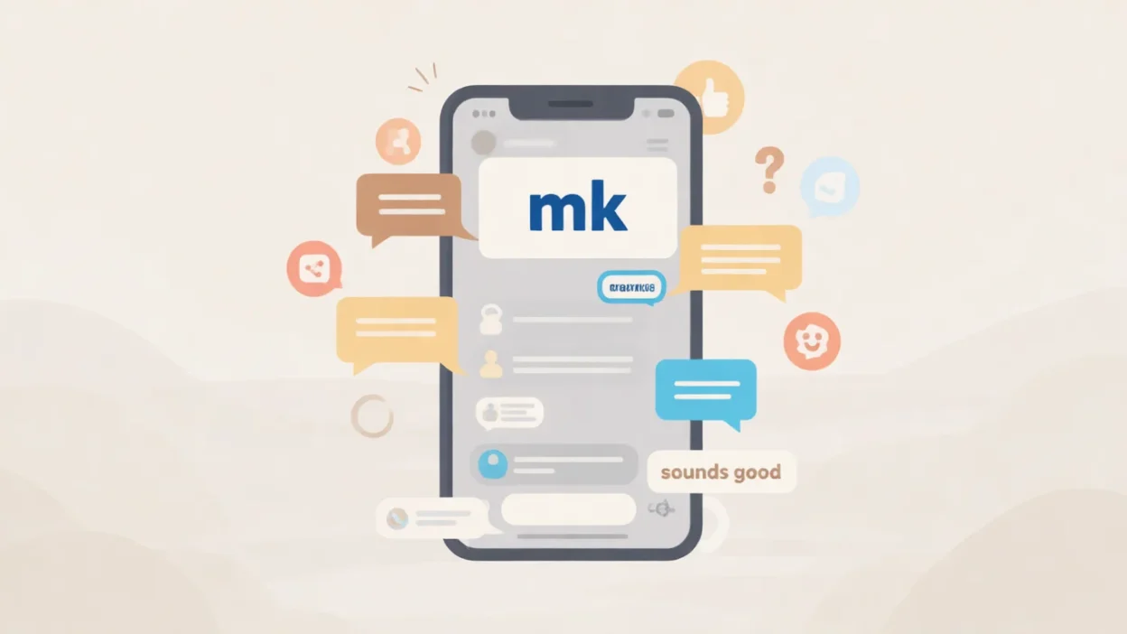 What Does MK Mean in Text