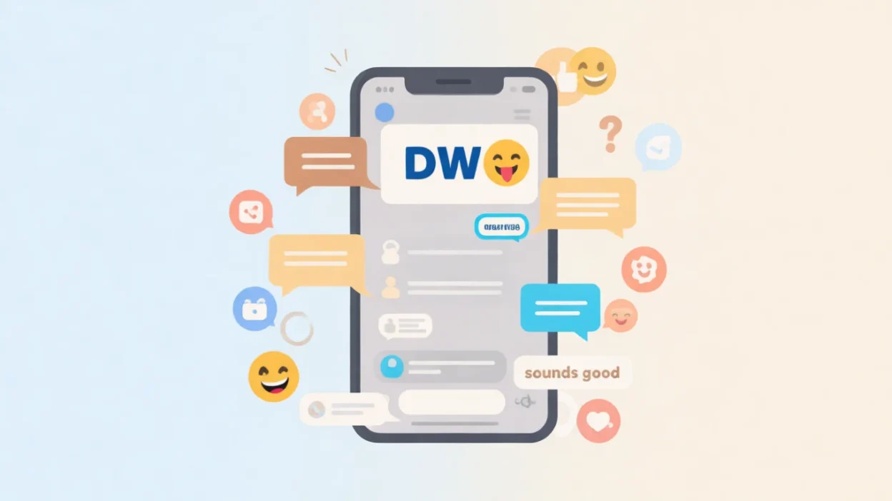 what does dw mean in text
